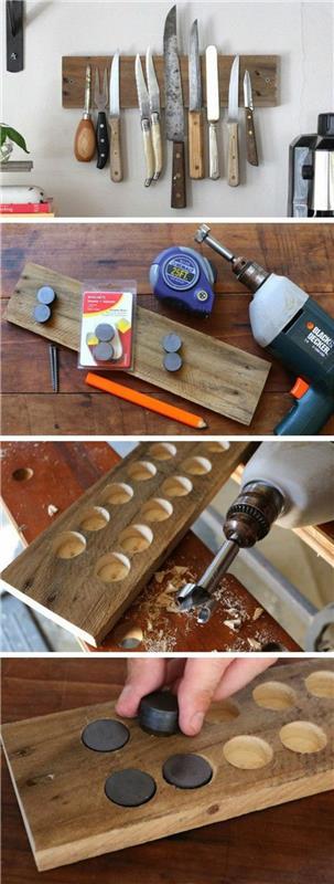 DIY -magneettinauha veitsille rakenna itse Keittiötarvikkeita koskevat ohjeet
