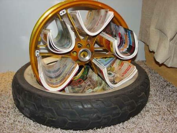 DIY -huonekalut, jotka on valmistettu autonrenkaista autonrenkaiden kierrätyslehdistä