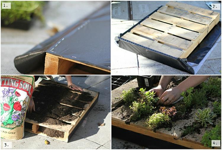 DIY -pystysuora puutarhaprojekti tekee itse ohjeita
