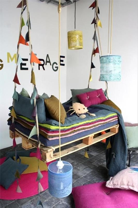 DIY swing eurolavat puutarha värikkään pehmeä