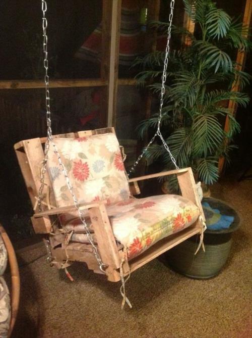 DIY swing Euro -lavat puutarha eksoottisia kasveja