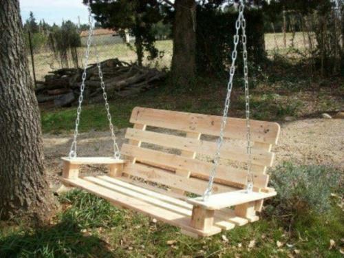 DIY swing eurolavat puutarhan selkänojat