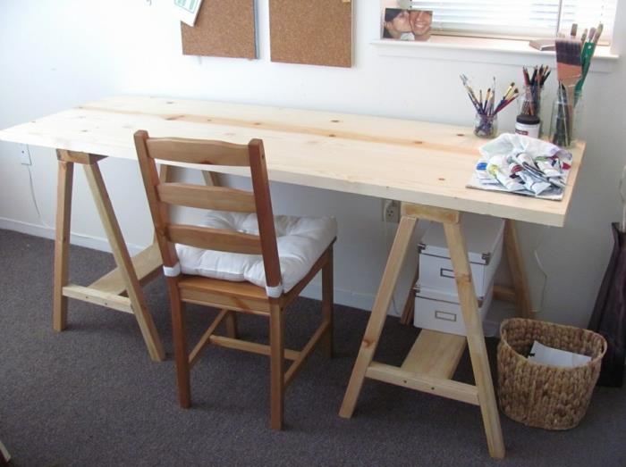 DIY -työpöytä rakenna oma työpöytä puusta