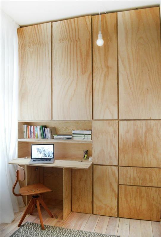 DIY -työpöytä rakenna itsellesi puinen kaappi työpöytä