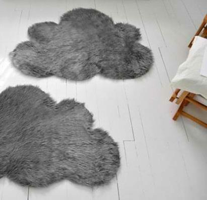 DIY -matot ja lattiamatot turkisharmaita pilviä