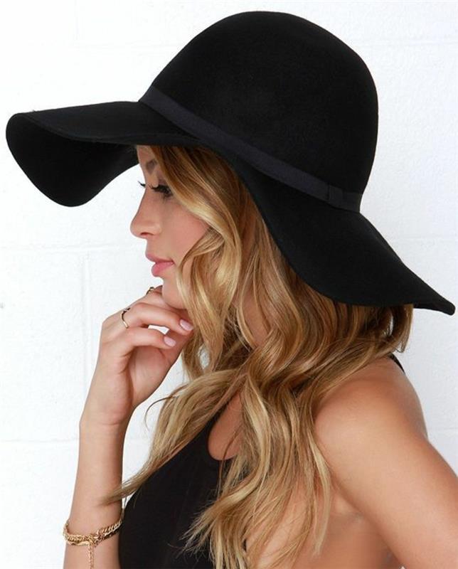 Naisten hatut Naisten muoti- ja muotoiluvinkkejä mustille naisten hattuille