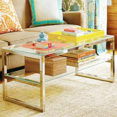 Suunnittele uudelleen olohuoneen huonekalut suunnittelee pöytälasi metallirakenne