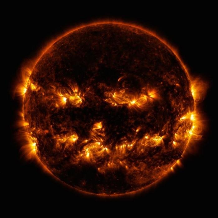 Kaikkien aikojen yksityiskohtaisin kuva auringosta halloween sun nasa