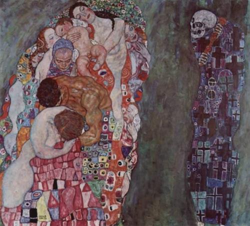 Kuolema ja elämä Gustav Klimtin taideteos
