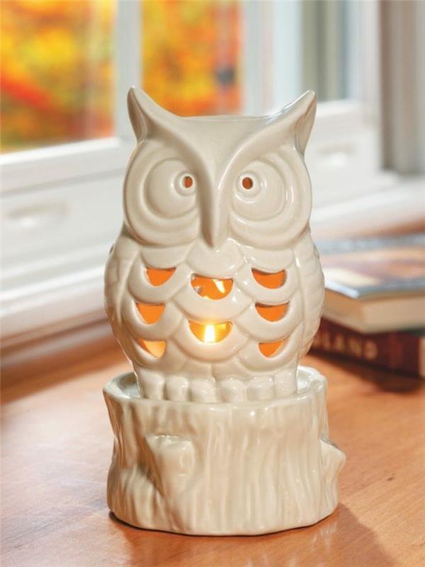 Koristeelliset pöllöt tarvikkeet koriste -esineet pöllö kynttilänjalka teevalot