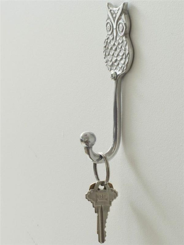 Koristepöllöt kodin tarvikkeet koriste -esineet pöllö koukku avaimille