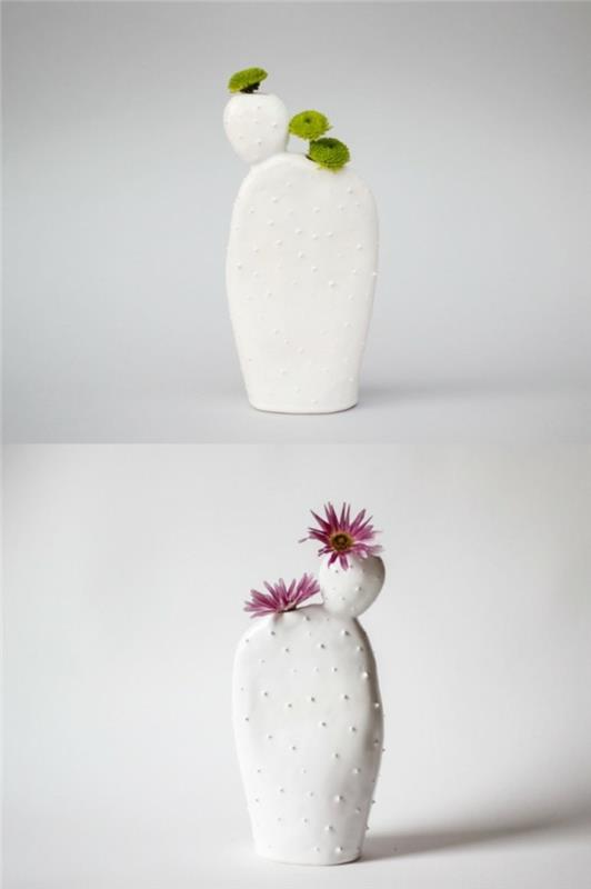 Koristeelliset maljakot luovat koriste -esineet keraaminen maljakko kaktus