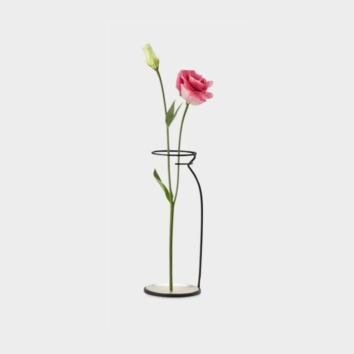 Koristeellinen kukka maljakko luovia koriste -esineitä ääriviivat lasimaljakko ruusut