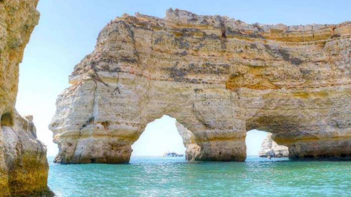 Euroopan kaunein ranta Benagil Cave Beach Portugali