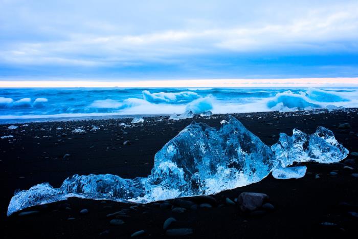 Euroopan kaunein ranta Islannin timanttiranta mystisesti upean kaunis