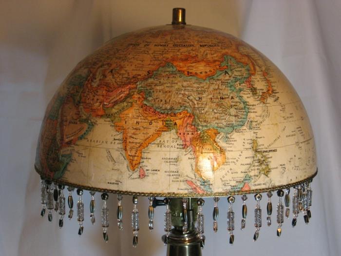 Suunnittele sisustusmaailman atlas -lamppu