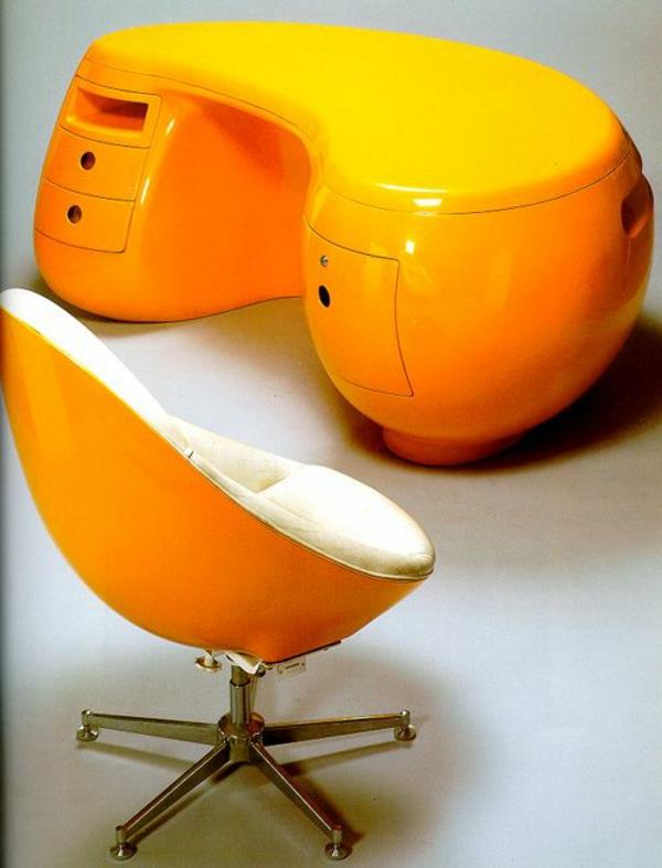 Toimistokalusteet ergonominen täydellinen sarja oranssi