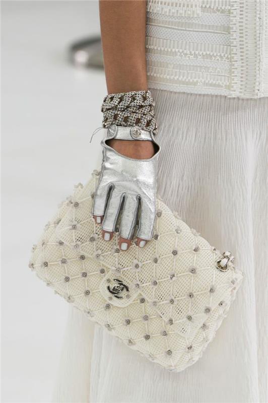 Suunnittelija käsilaukut Chanel käsilaukku valkoinen