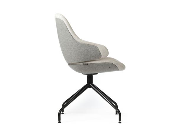 Nojatuolisuunnittelija ergonomisesti kaunis moderni harmaa