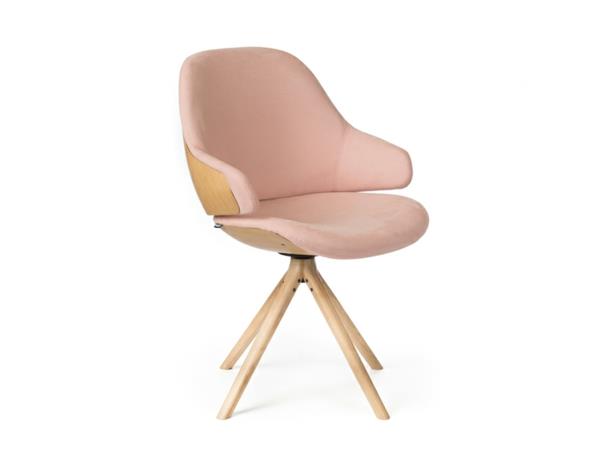 naisellinen nojatuoli ergonominen kaunis moderni vaaleanpunainen tyyli
