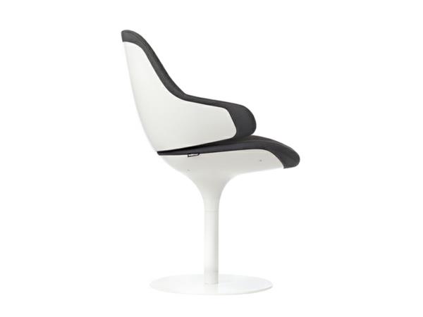 Nojatuoli ergonominen kaunis moderni mustavalkoinen suunnittelija