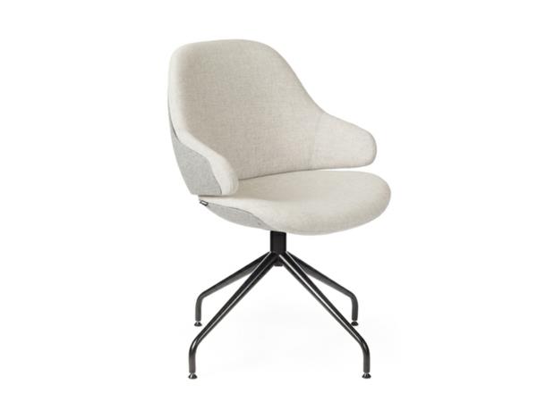 Suunnittelijan nojatuoli ergonomisesti kaunis moderni valkoinen