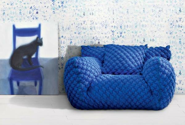 Design -sohva, jossa irrotettava sohva, pehmeä