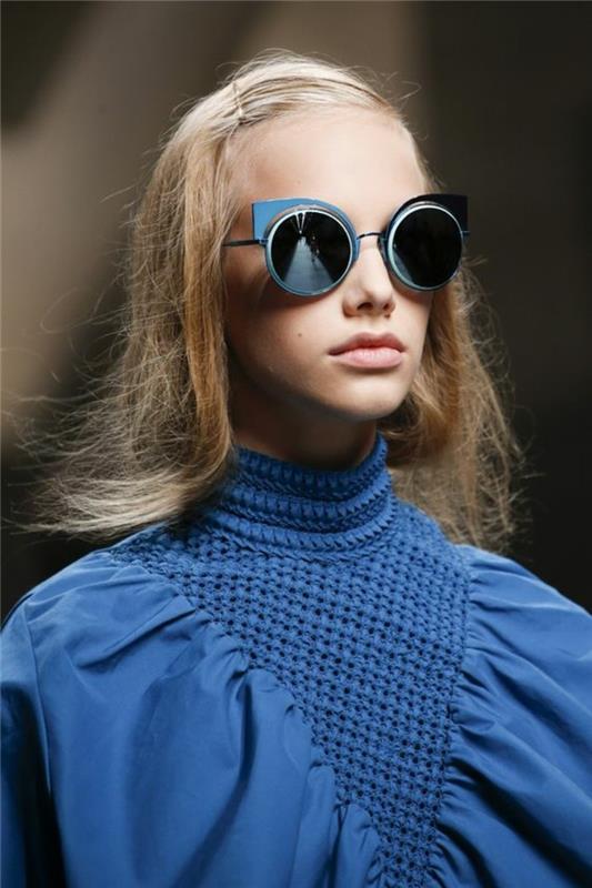 Suunnittelija aurinkolasit naisten muoti trendit asusteet aurinkolasit pyöreä