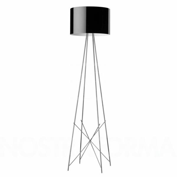 Suunnittelija Leuchtenwelt -lattiavalaisimet musta lampunvarjostin