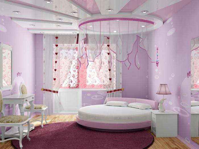 Väri violetti lastentarha pyöreä matto pyöreä sänky