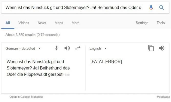 Paras Googlen pääsiäismunat kohtalokas virhe monty python