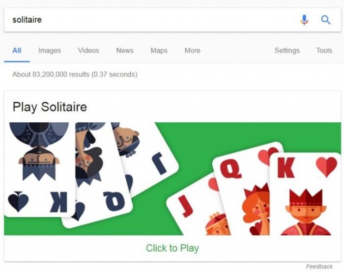 Paras Googlen pääsiäismunien pasianssi -korttipeli kromissa