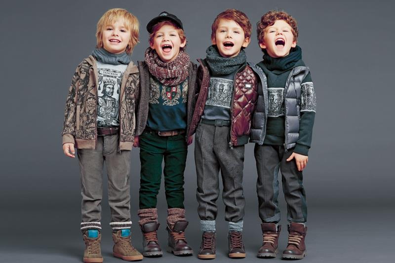 Dolce ja Gabbana lasten muoti trendi nuoret talvimuoti