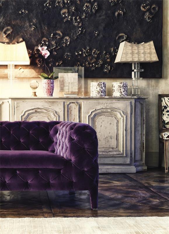 Ergonomiset ideat istuinkalusteet antiikki design violetti