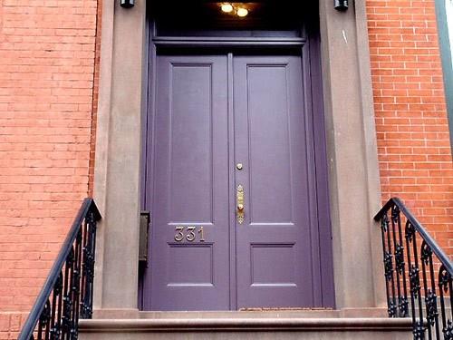 Hieno etuovi malleja violetti kaunis portaiden suunnittelu