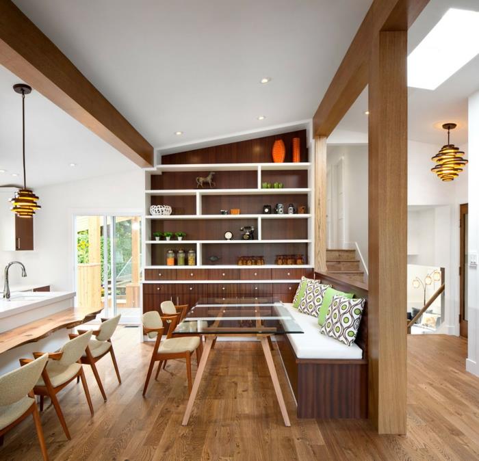 tilaa säästävät huonekalut ruokasali moderni syötävä keittiö ruokailutila huonekalujen säilytyshylly