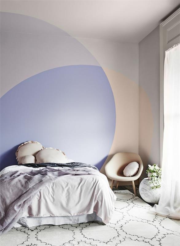 Olohuoneen väriideat Elävät trendit värisuunnittelu 2015 makuuhuone