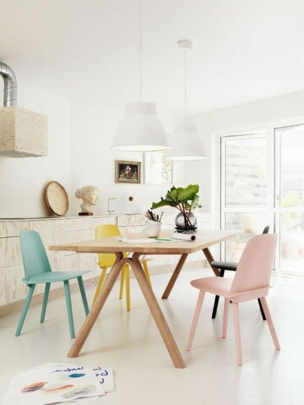 Värisuunnittelu olohuoneen väriideat elävät trendit 2015 tuolit