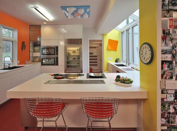 modernit keittiön värisuunnittelut ja seinävärit