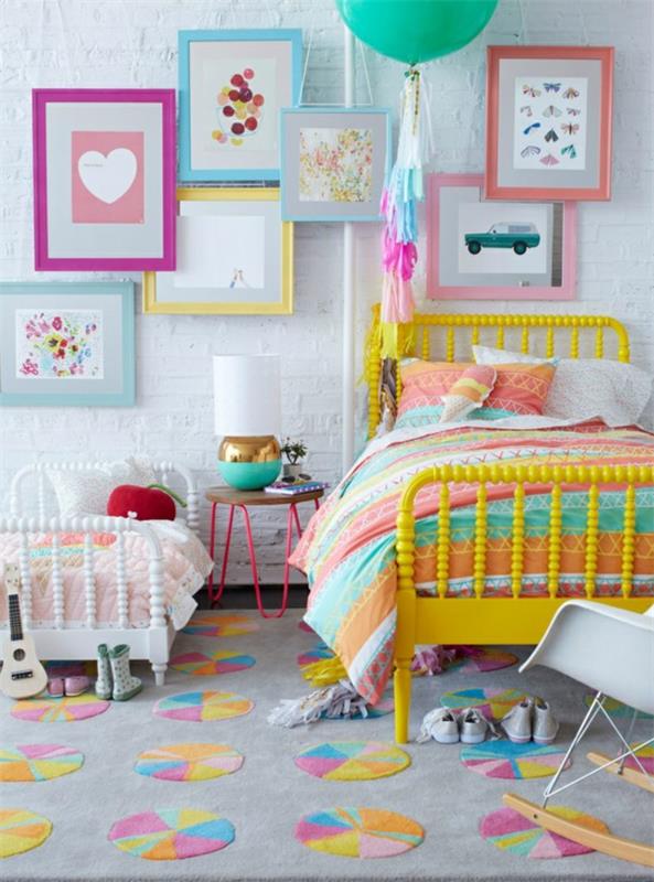 Väriideat lastenhuone lastenhuoneen suunnittelu värikäs