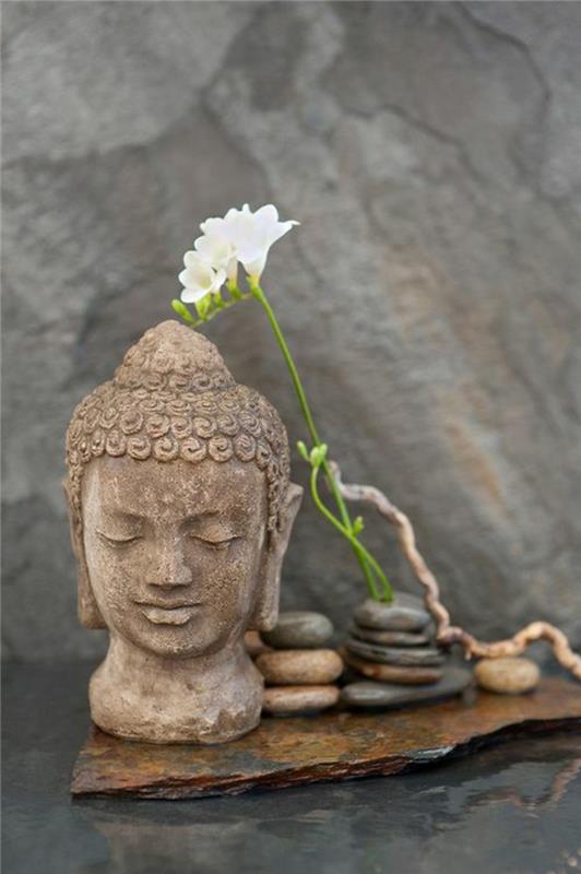 Feng Shuin kuvat Buddhan patsas onnekas viehättävä positiivinen energia