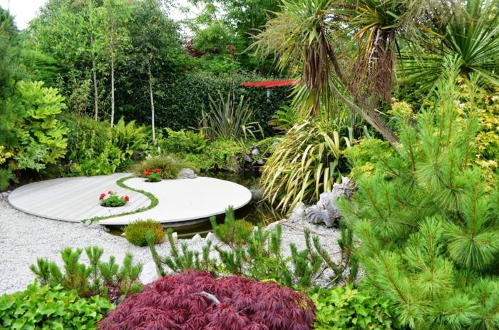 Feng Shui -puutarha Pohjois -Irlannissa