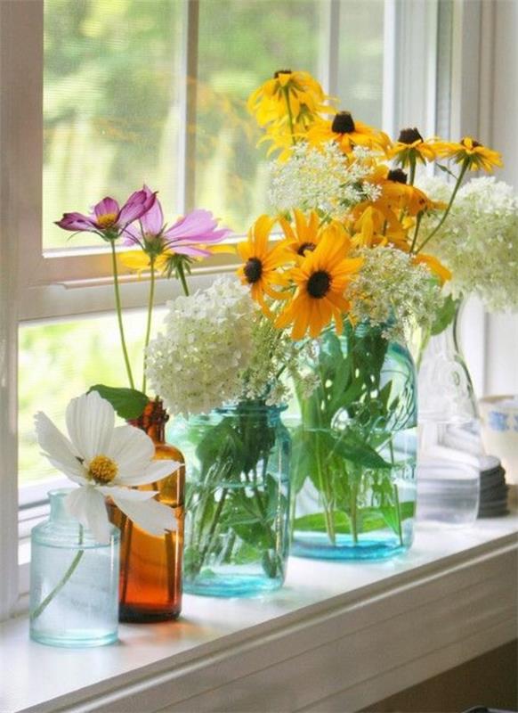 Ikkunalaudan koristelu kesäksi - tuoreita ideoita jokaiseen sisustukseen luonnonkukkien wieseblumen -puutarhaan
