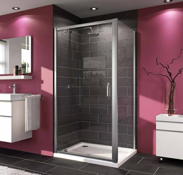 suihkukaapit suihkukaapit täydellinen täydellinen suihku vanha vaaleanpunainen seinä