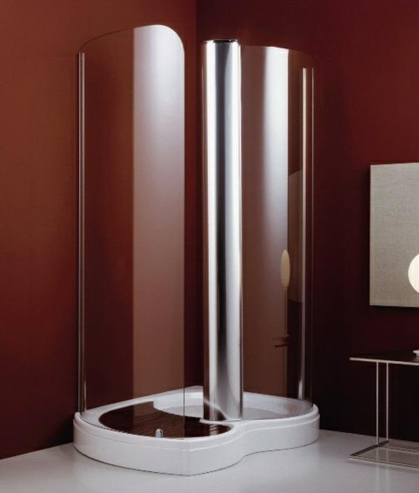 Esivalmistetut suihkukaapit suihkukaapit täydelliset suihkut ruskea seinä
