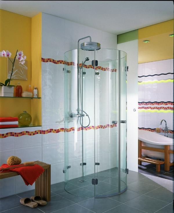 Valmiit suihkukaapit suihkukaapit täydelliset suihkut keltainen
