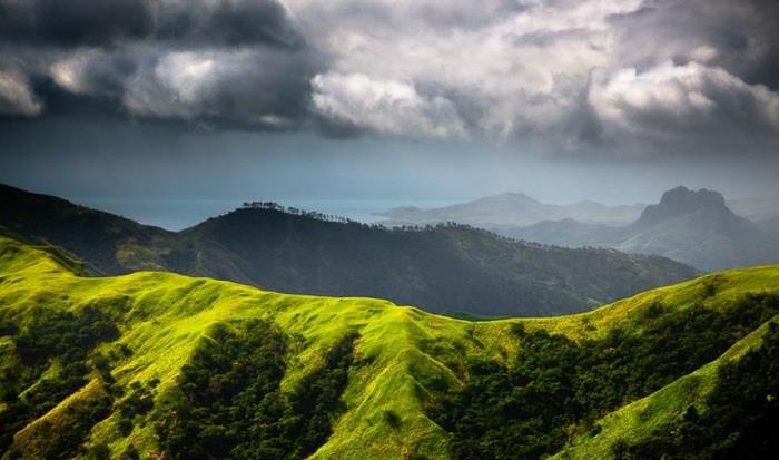 Fidži -saarten loma viti levu -saaren vuoret