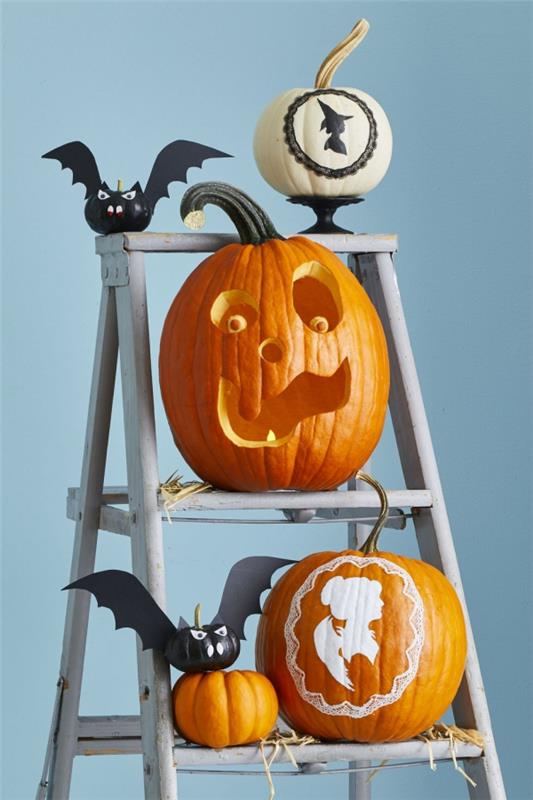 Tinker -lepakoita lasten kanssa Halloweeniksi - 50 lumoavaa ideaa ja ohjetta jack on lantern bats deco