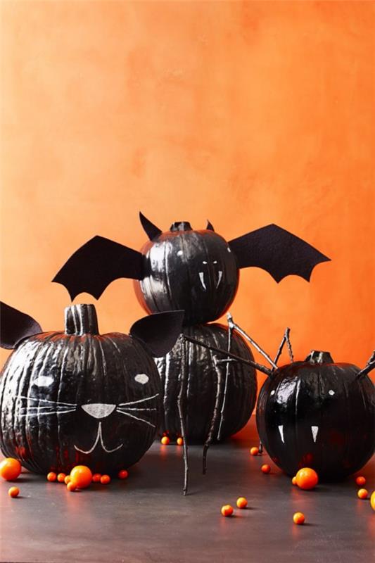 Lepakkomurha lasten kanssa Halloweeniin - 50 lumoavaa ideaa ja ohjetta Pumpkin Deco Halloween Jack Jack ja lyhdyt