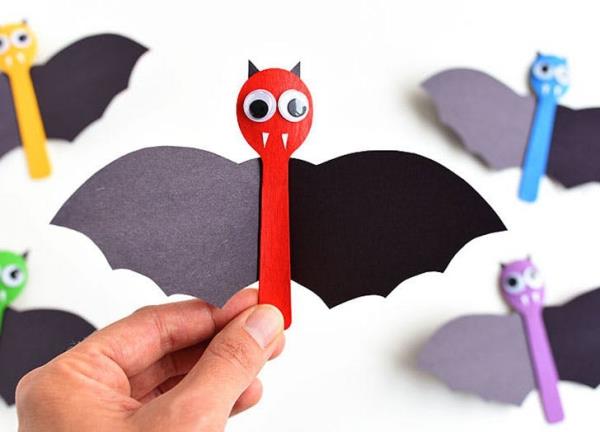 Lepakkomies lasten kanssa Halloweeniin - 50 lumoavaa ideaa ja ohjeita lusikan koristelu lasten leluja